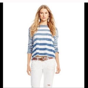 Ralph Lauren 3/4 sleeve striped t-shirt